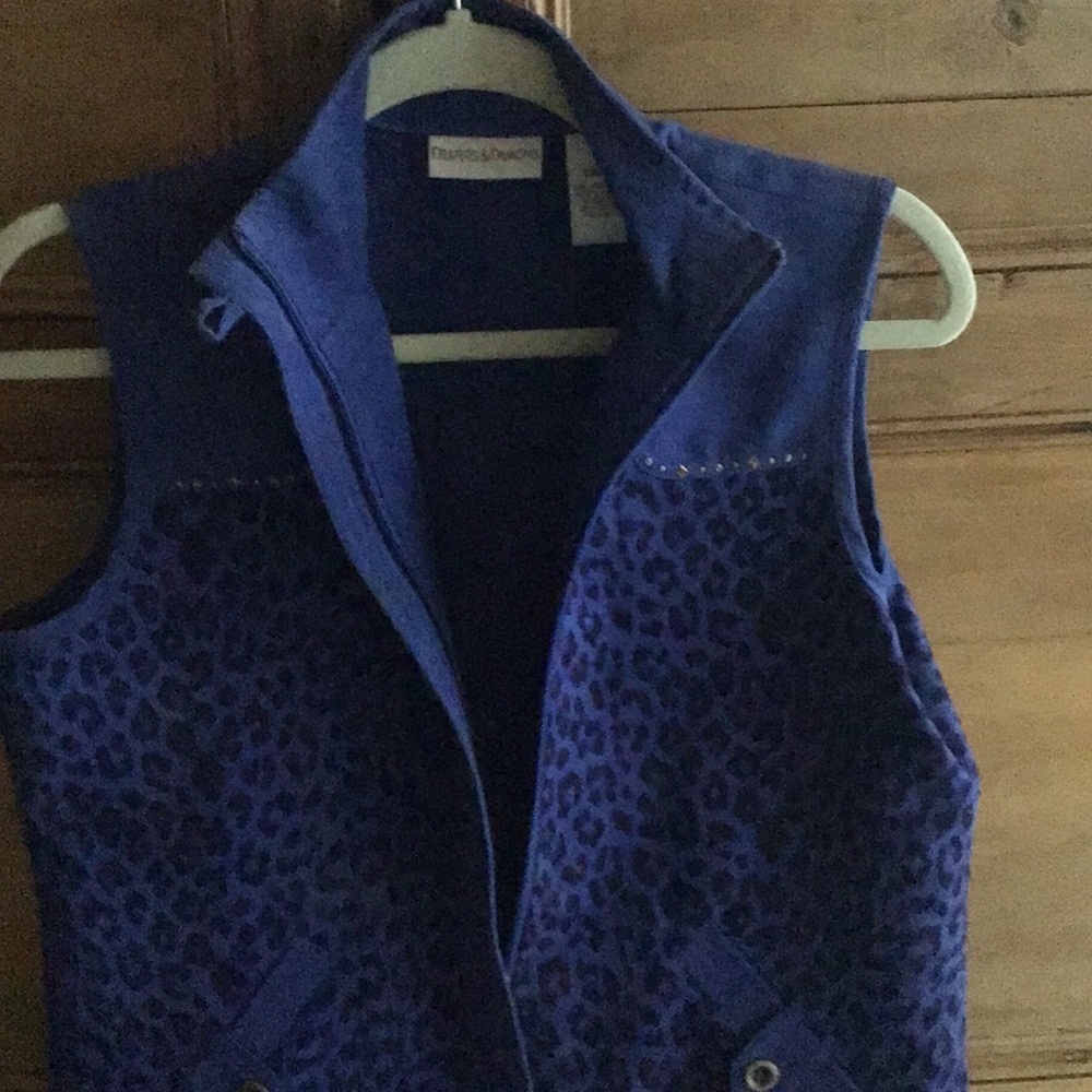 Blue and black really cute vest
